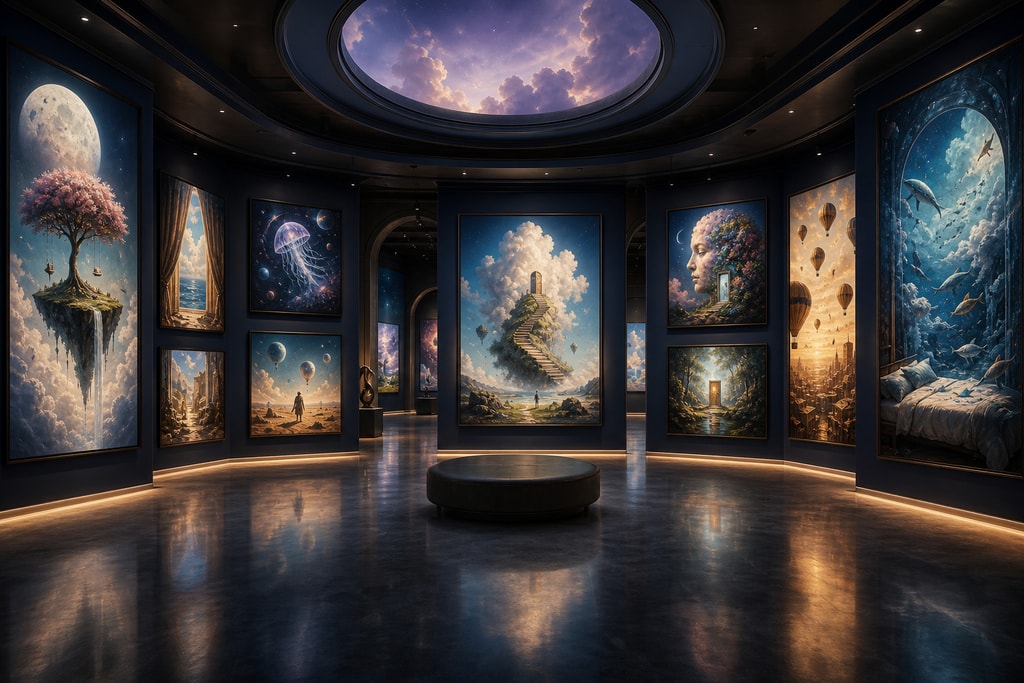 AI-generated dream art gallery