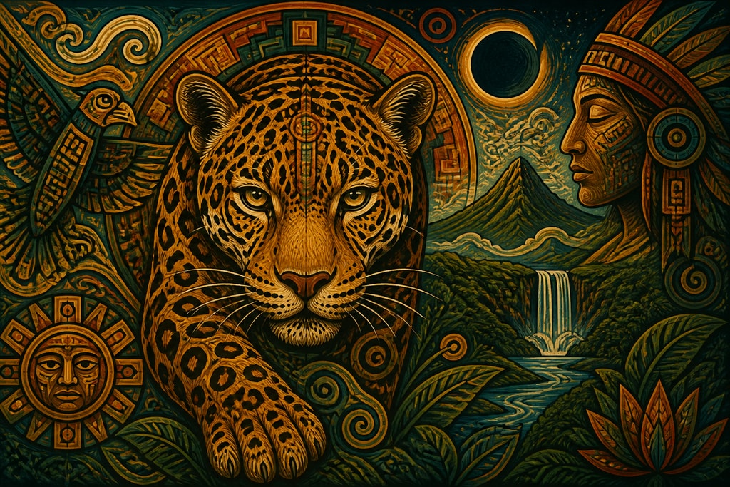 Visual representation of a Jaguar in South American dream interpretation