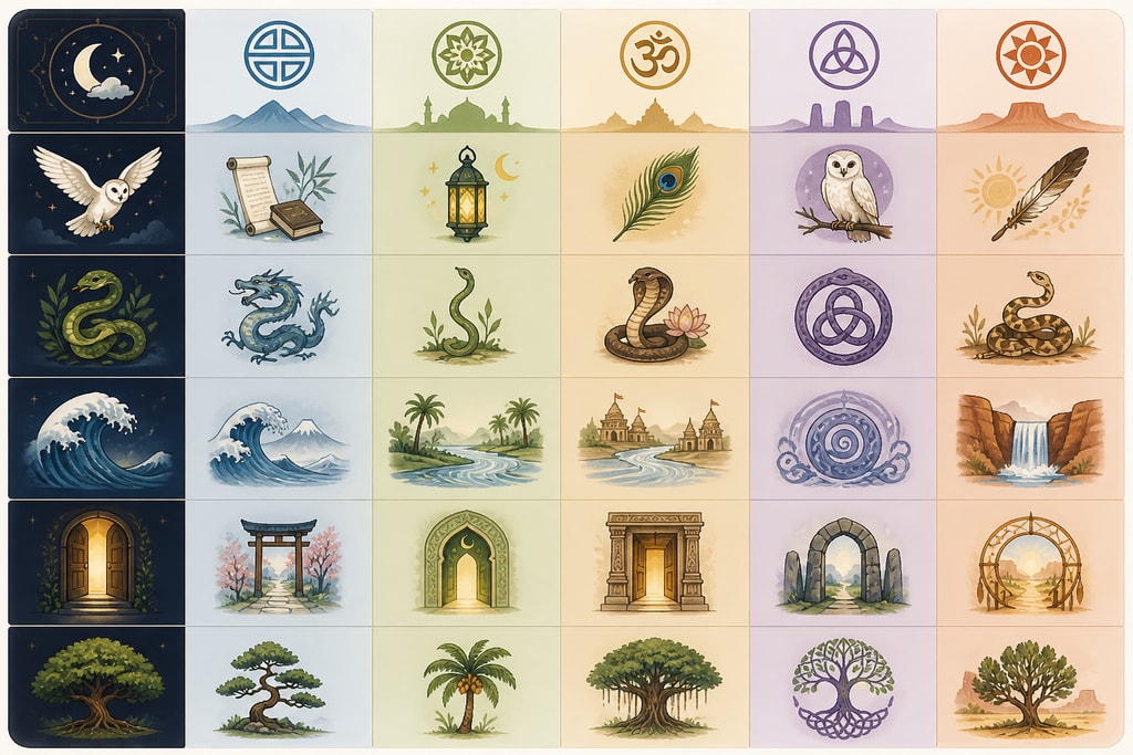 Table of dream symbols and cultural interpretations