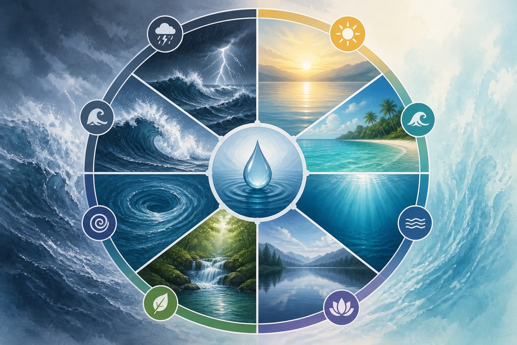 Diagram of emotional states linked to water