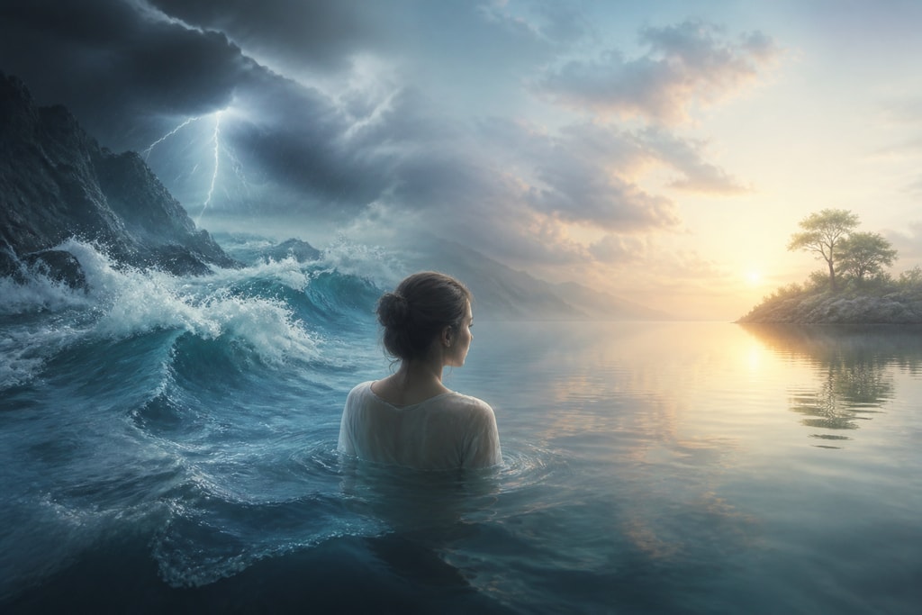 Illustration of water in a dream
