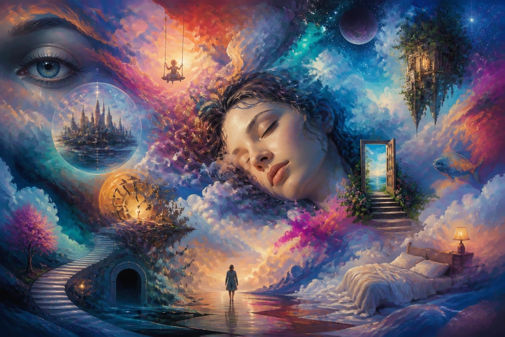 Visualization of dreams as AI-generated artwork