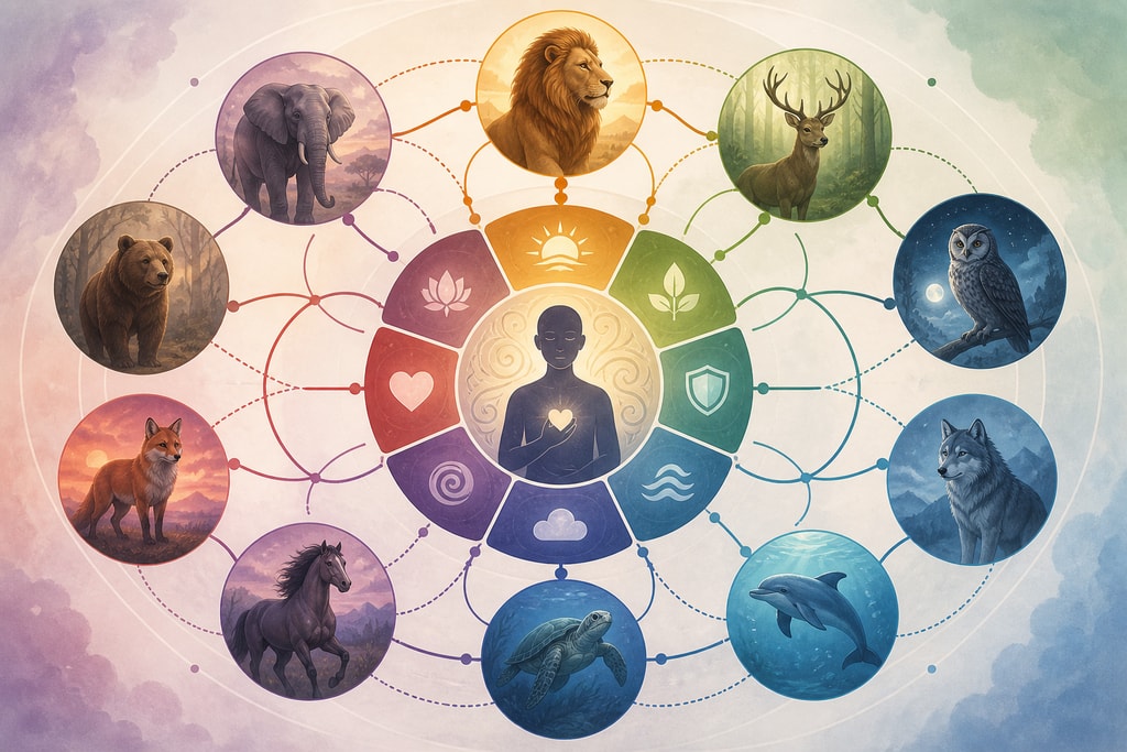 Diagram of emotional patterns relating to dream animals