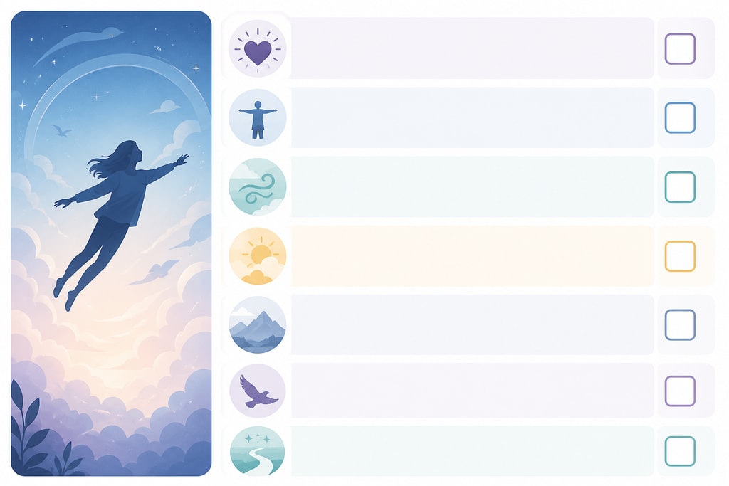 Checklist for interpreting flying dreams