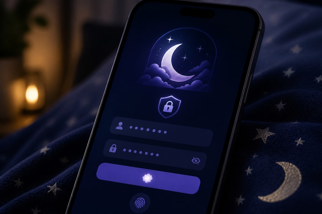 Secure dream journal app interface
