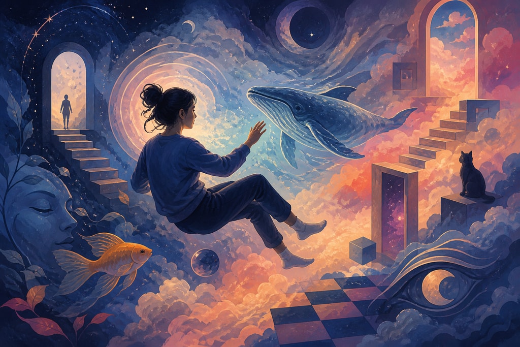 Lucid dreaming illustration