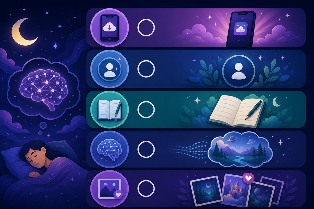 Checklist for AI dream visualization
