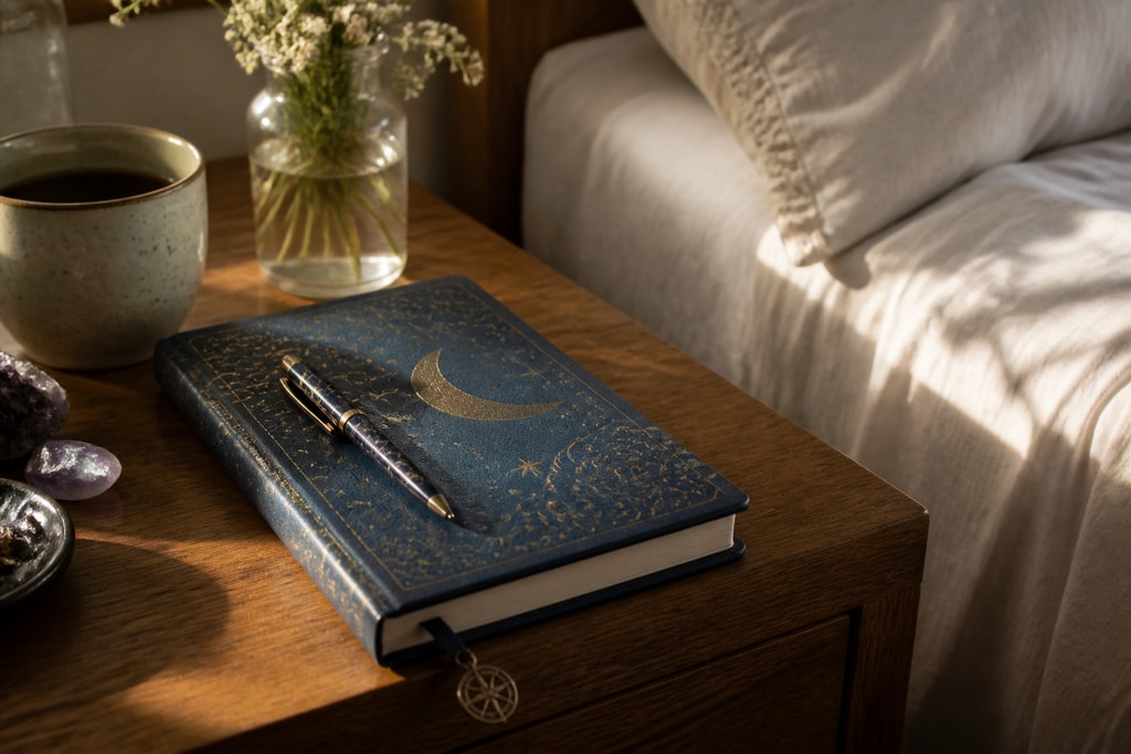 A dream journal with pen