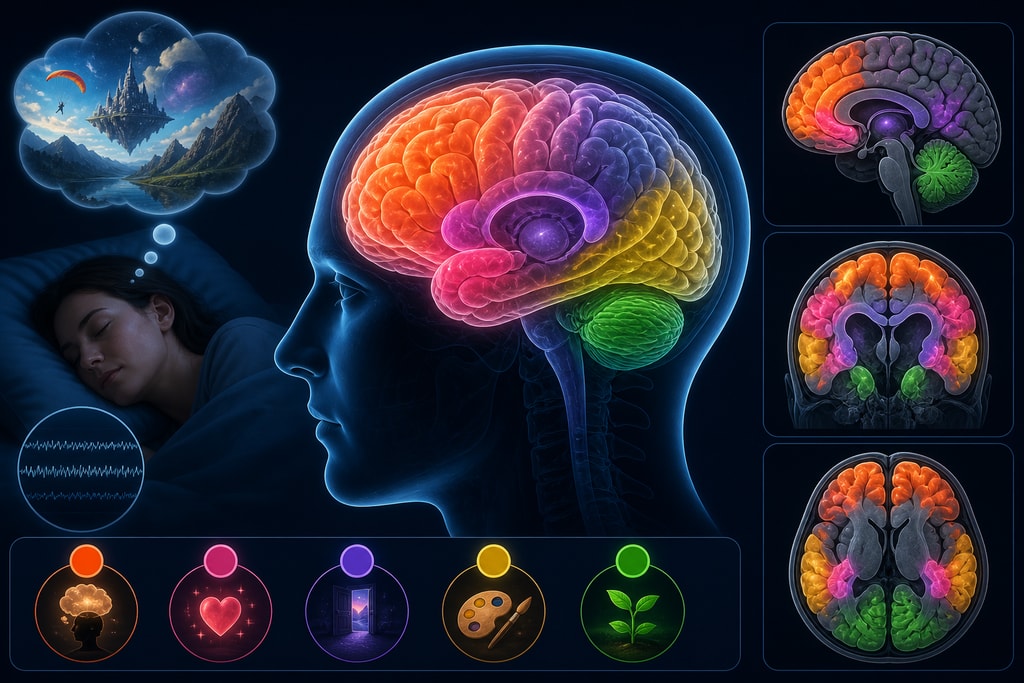 Brain activity during REM sleep