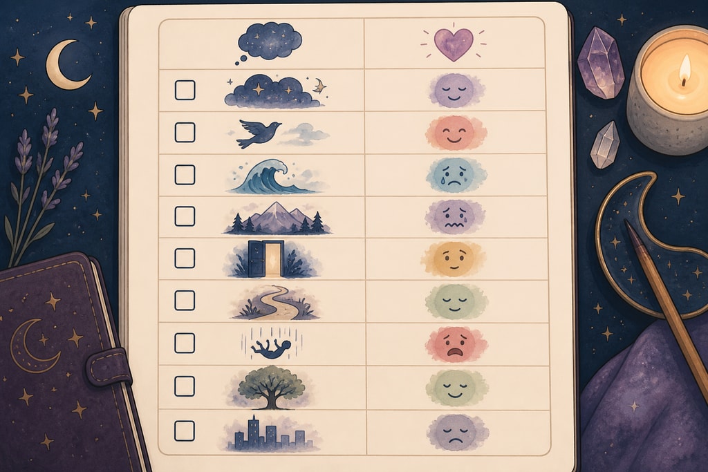 Dream journaling checklist