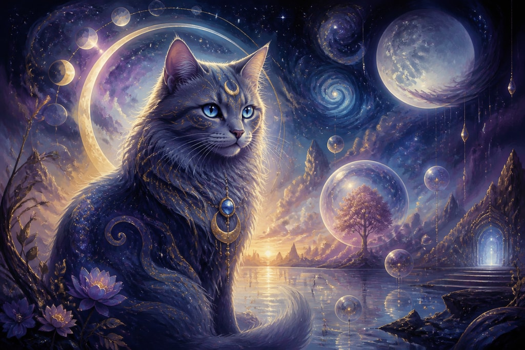 A cat symbolizing intuition in dreams