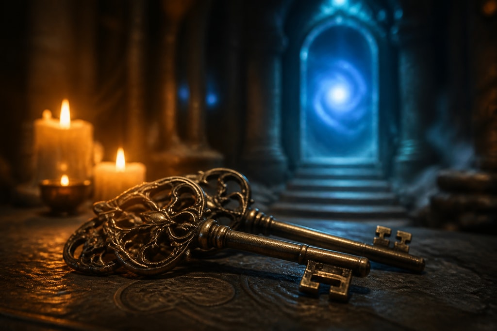 Keys in a mystical setting