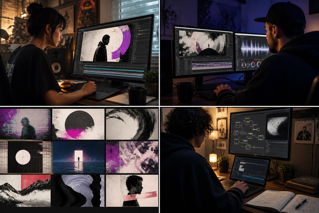 Efficient lyric video production