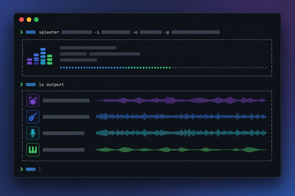 User interface demonstration for Spleeter