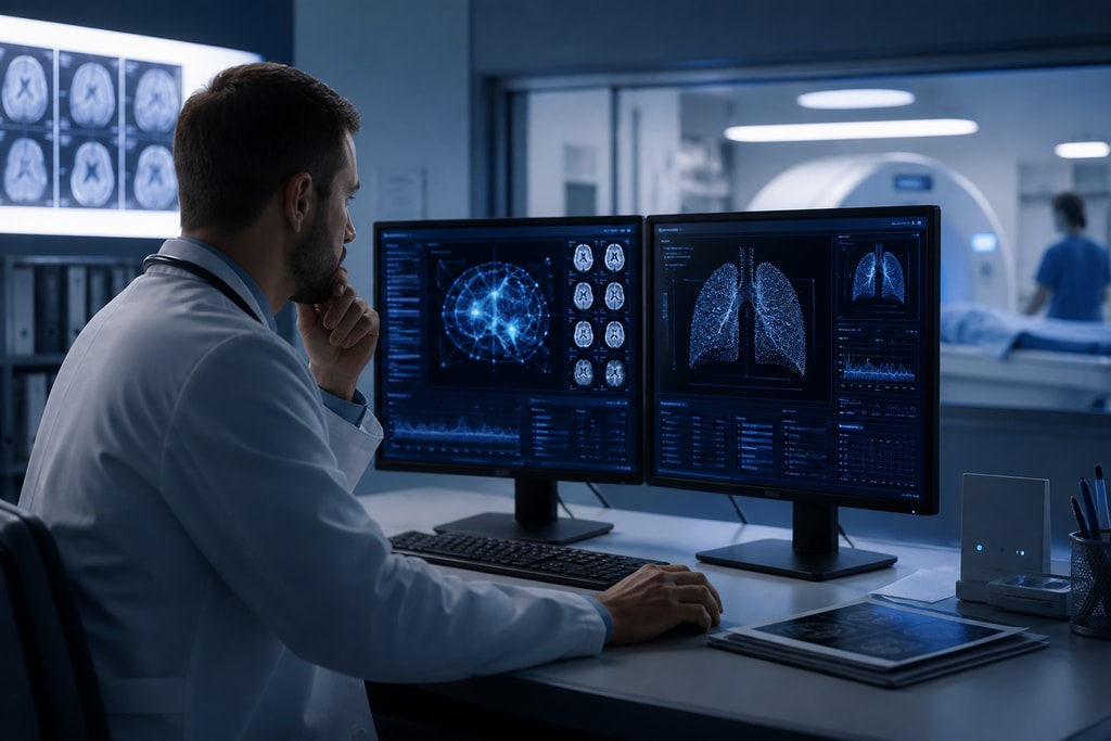 Healthcare data processing with offline AI
