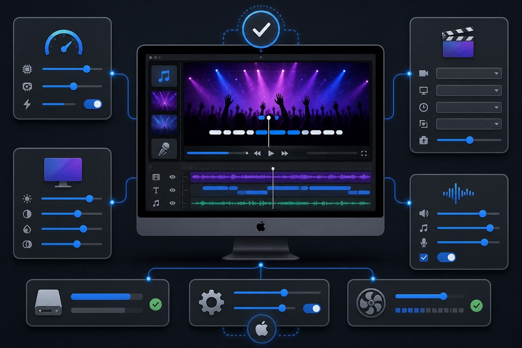 Illustration of software settings