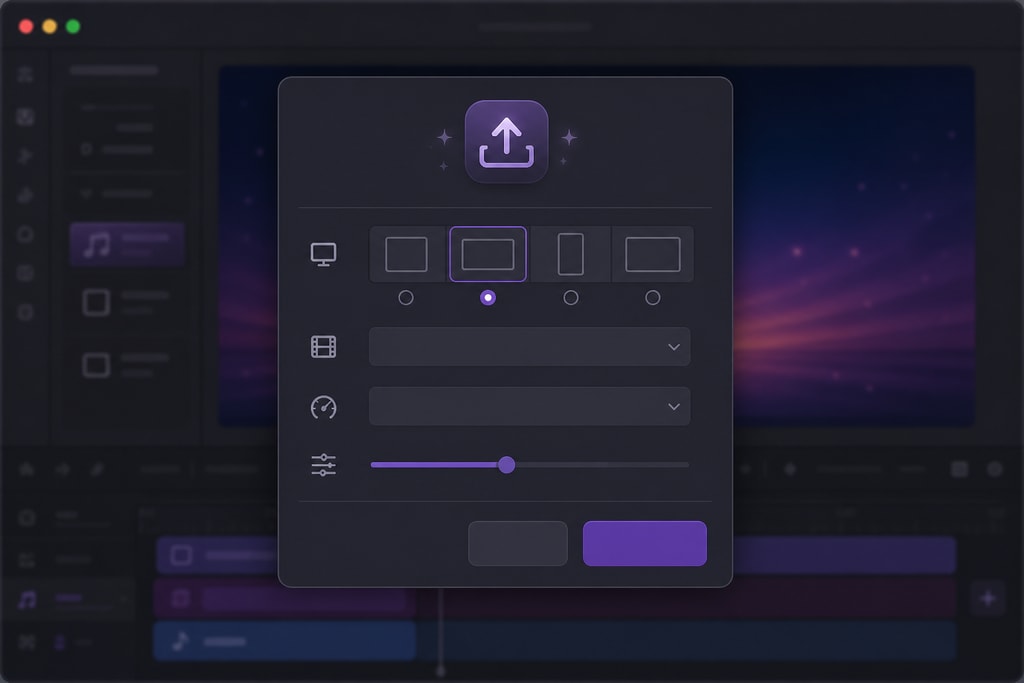 Lyric Video Export Settings