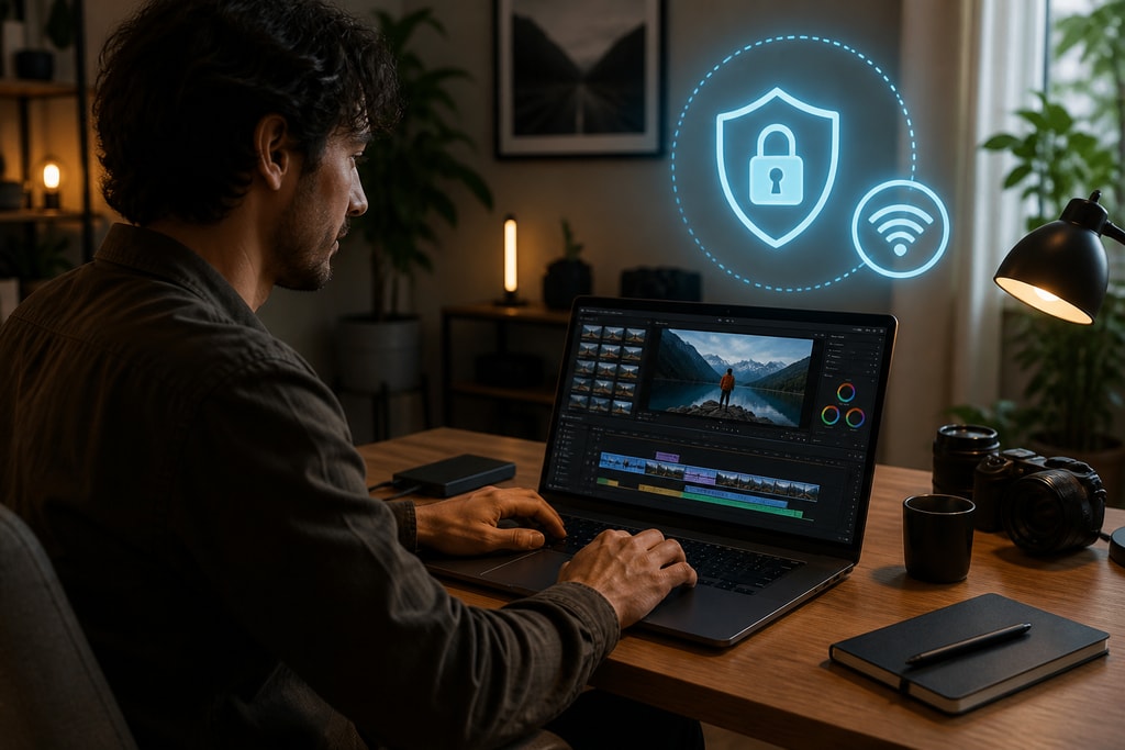 Secure video editing offline