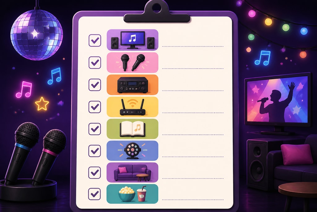 Checklist for a successful karaoke party setup