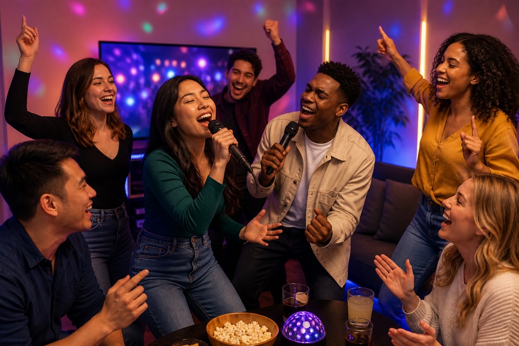 Guests Enjoying Karaoke