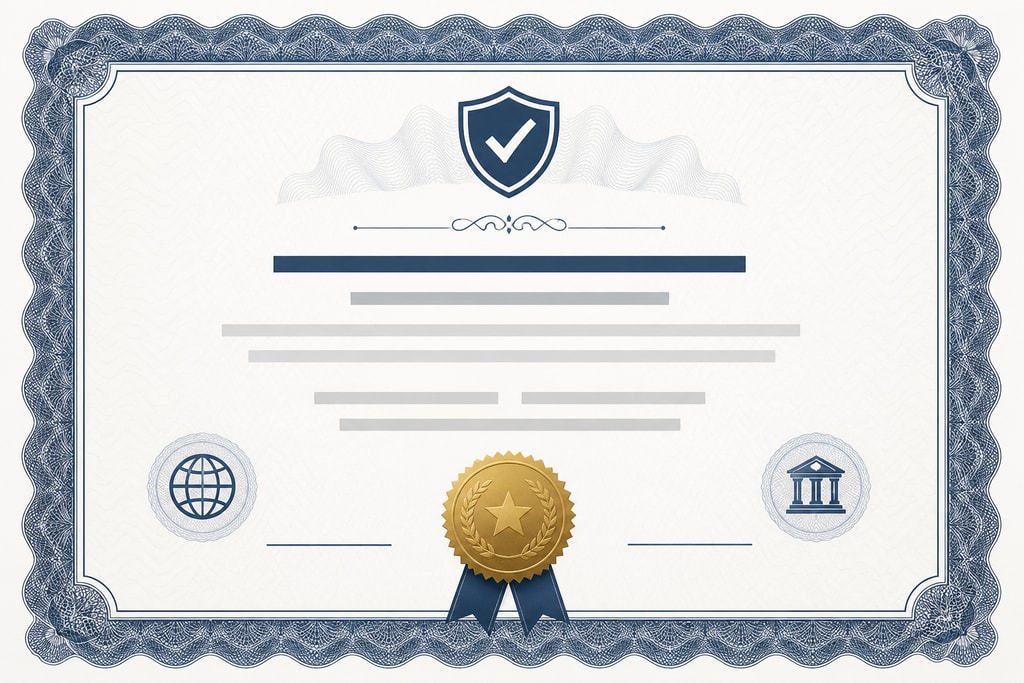 Regulatory compliance document