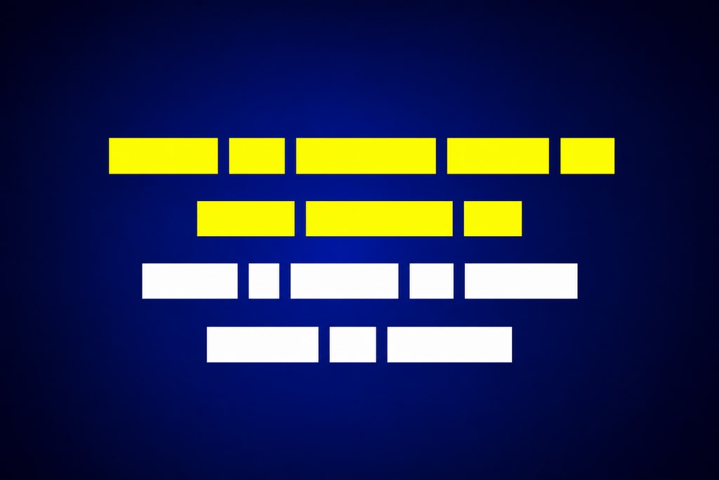 Example of readable karaoke lyrics on a contrasting background