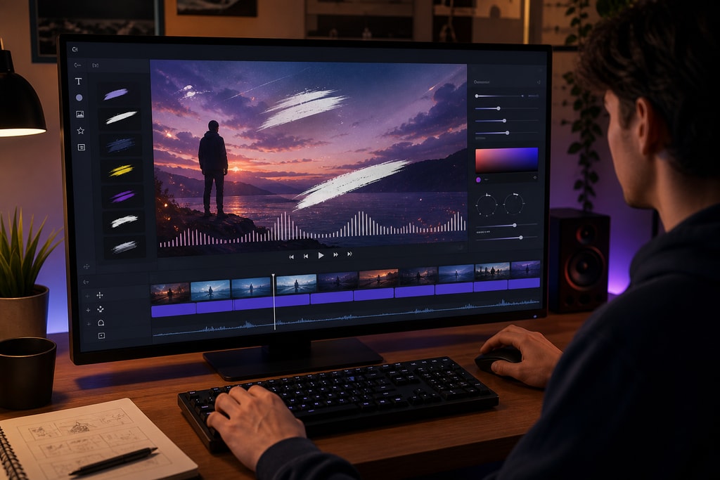 Customizing a lyric video