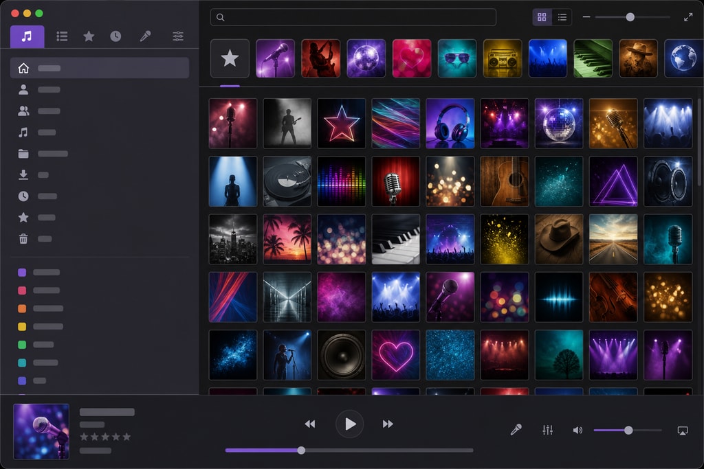 Extensive song library in a Mac karaoke software