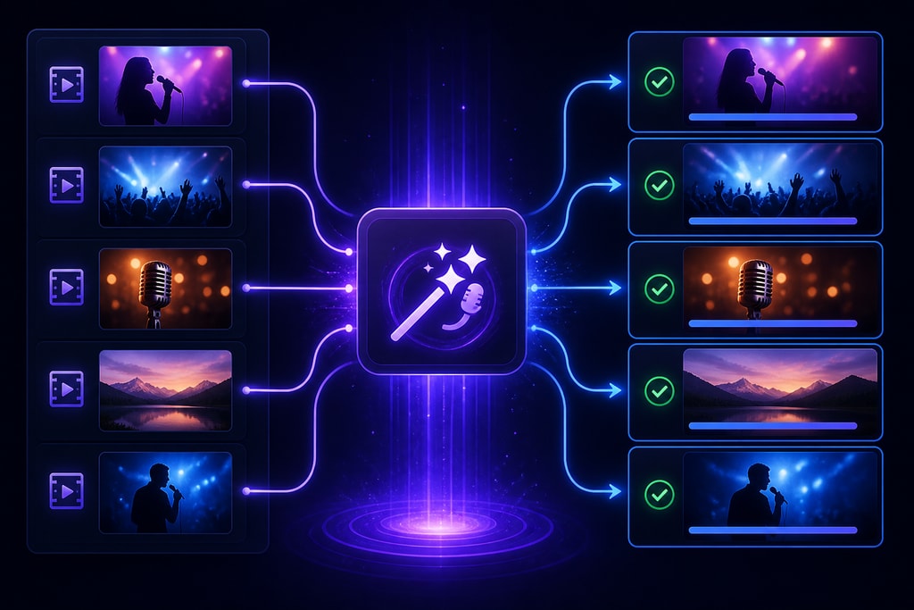 Batch processing feature in KaraMagic Pro