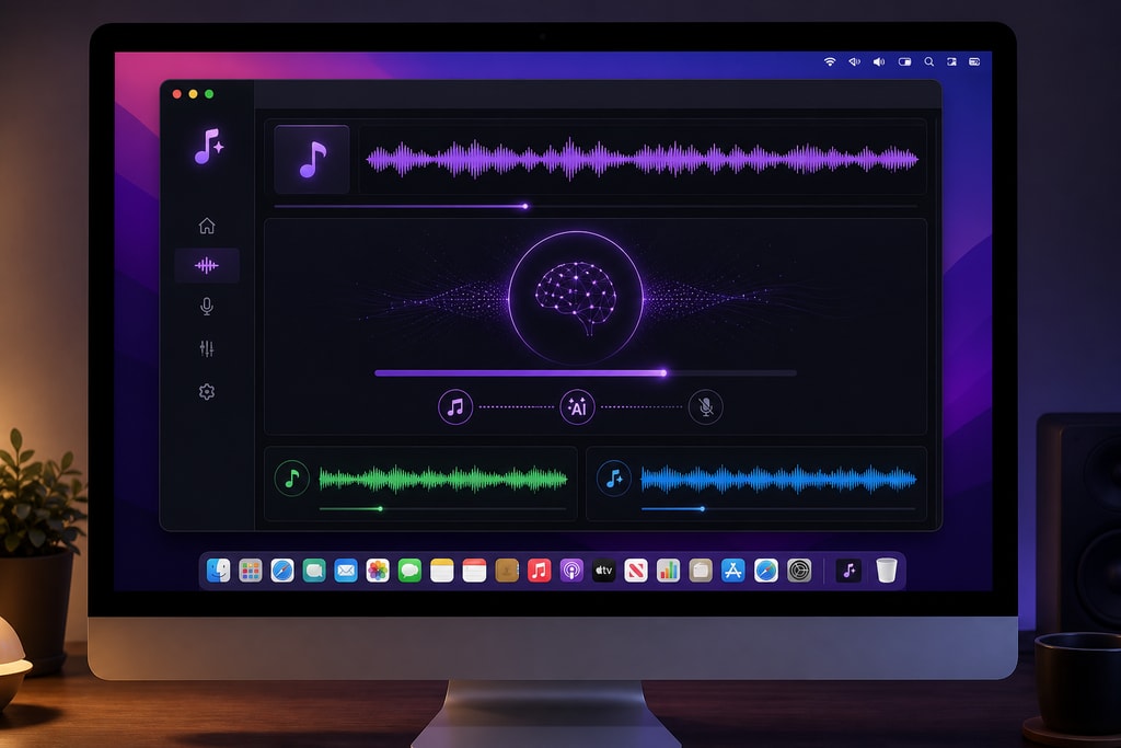 KaraMagic software interface showing AI vocal removal
