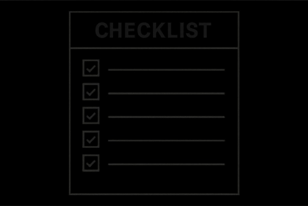 Checklist preparation