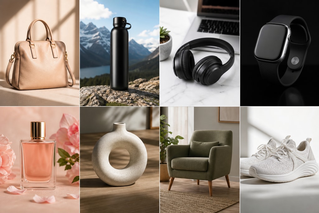 AI product photography versatility