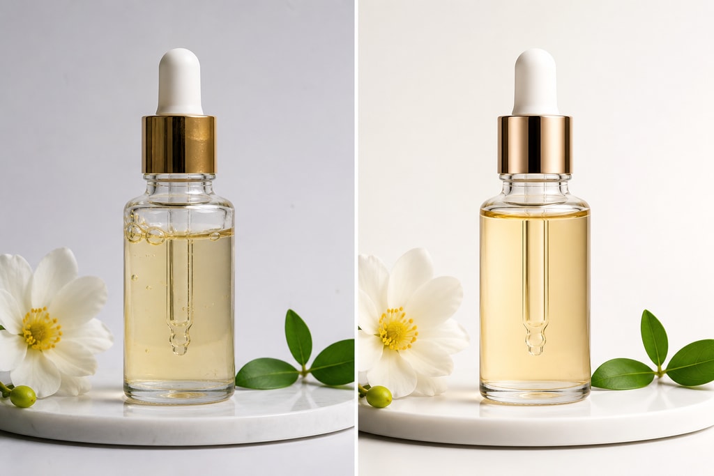 Comparison of product images processed with AI