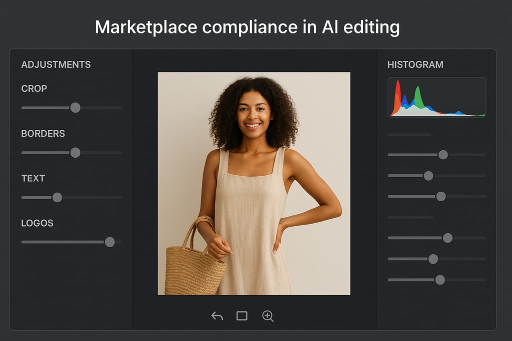 Marketplace compliance in AI editing