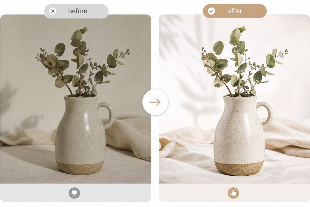 AI-enhanced Etsy product photo example