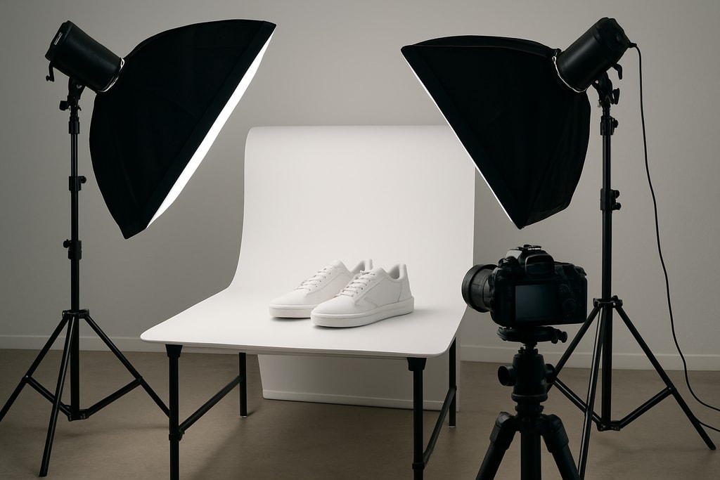 E-commerce product photography setup