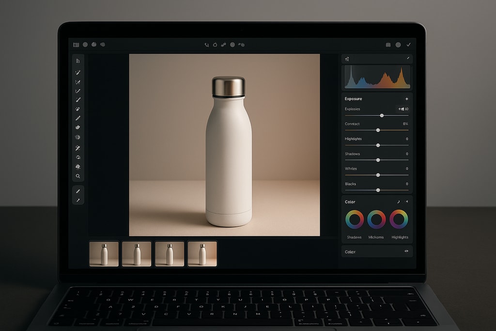 Product photography editing