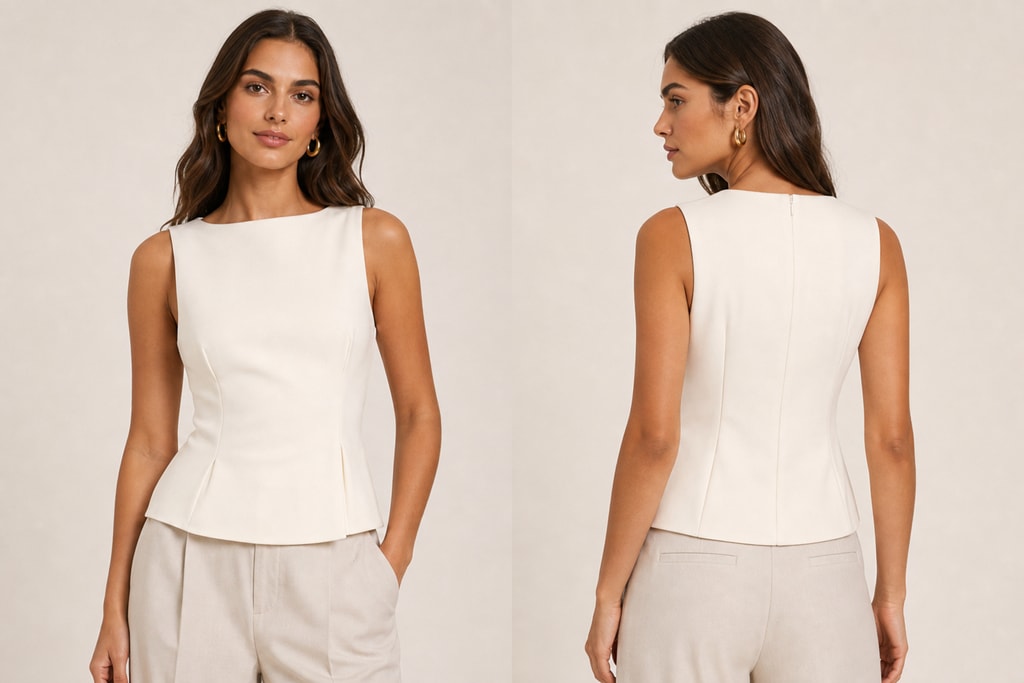 Fashion product on model generated by AI