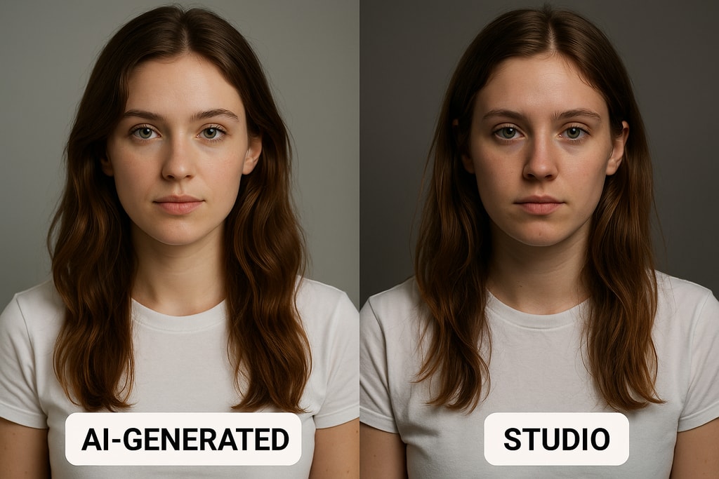 Sample AI vs Studio Images