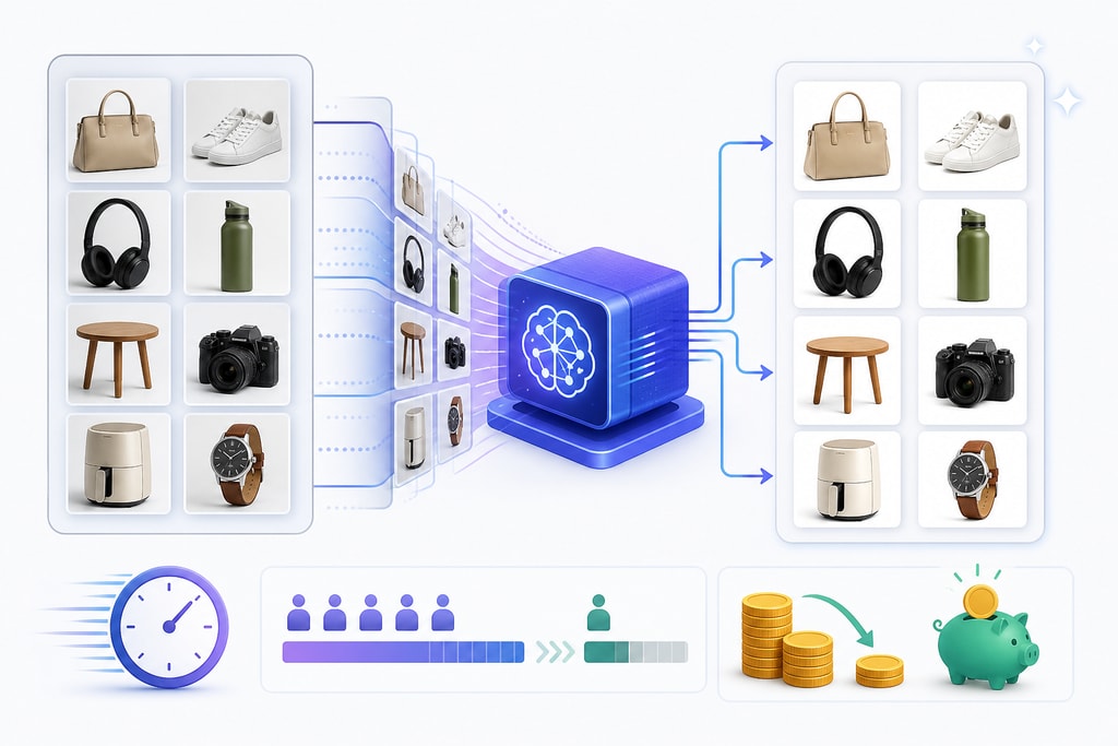 Batch processing multiple product images efficiently